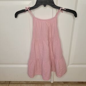 Toddlers Pink Tiered Dress